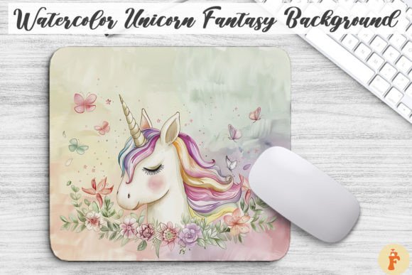 Download Watercolor Unicorn Fantasy Background - Premium Resources