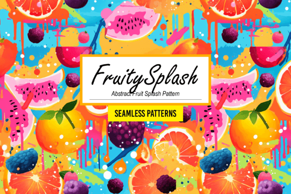 Download FruitySplash - Abstract Fruit Pattern - Premium Resources