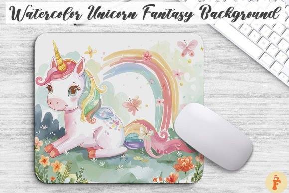 Download Watercolor Unicorn Fantasy Background - Premium Resources