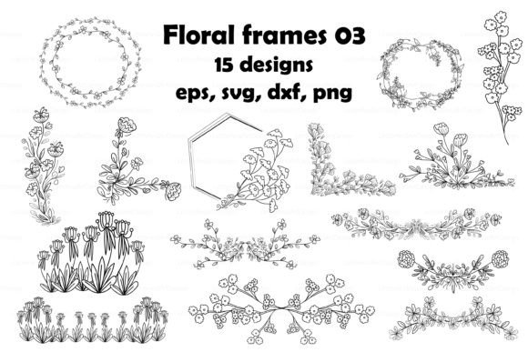 Download Floral Decorative Frame, Flower Wreath - Decorative frame Collection