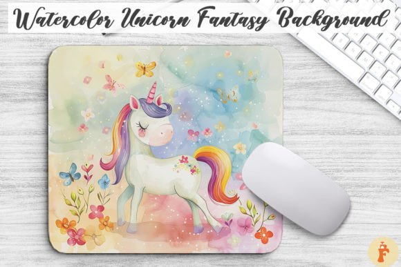 Download Watercolor Unicorn Fantasy Background - Premium Resources