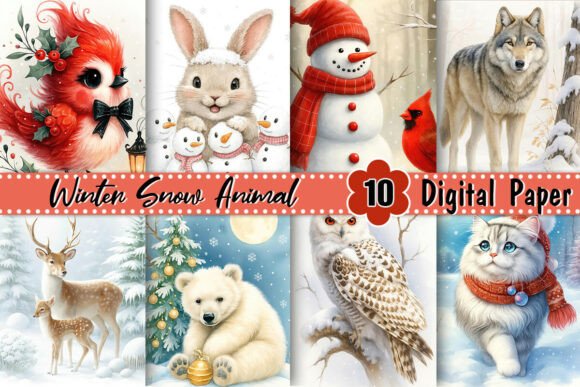 Download Winter Snow Animal Background - Animal Collection