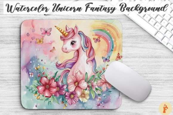 Download Watercolor Unicorn Fantasy Background - Premium Resources